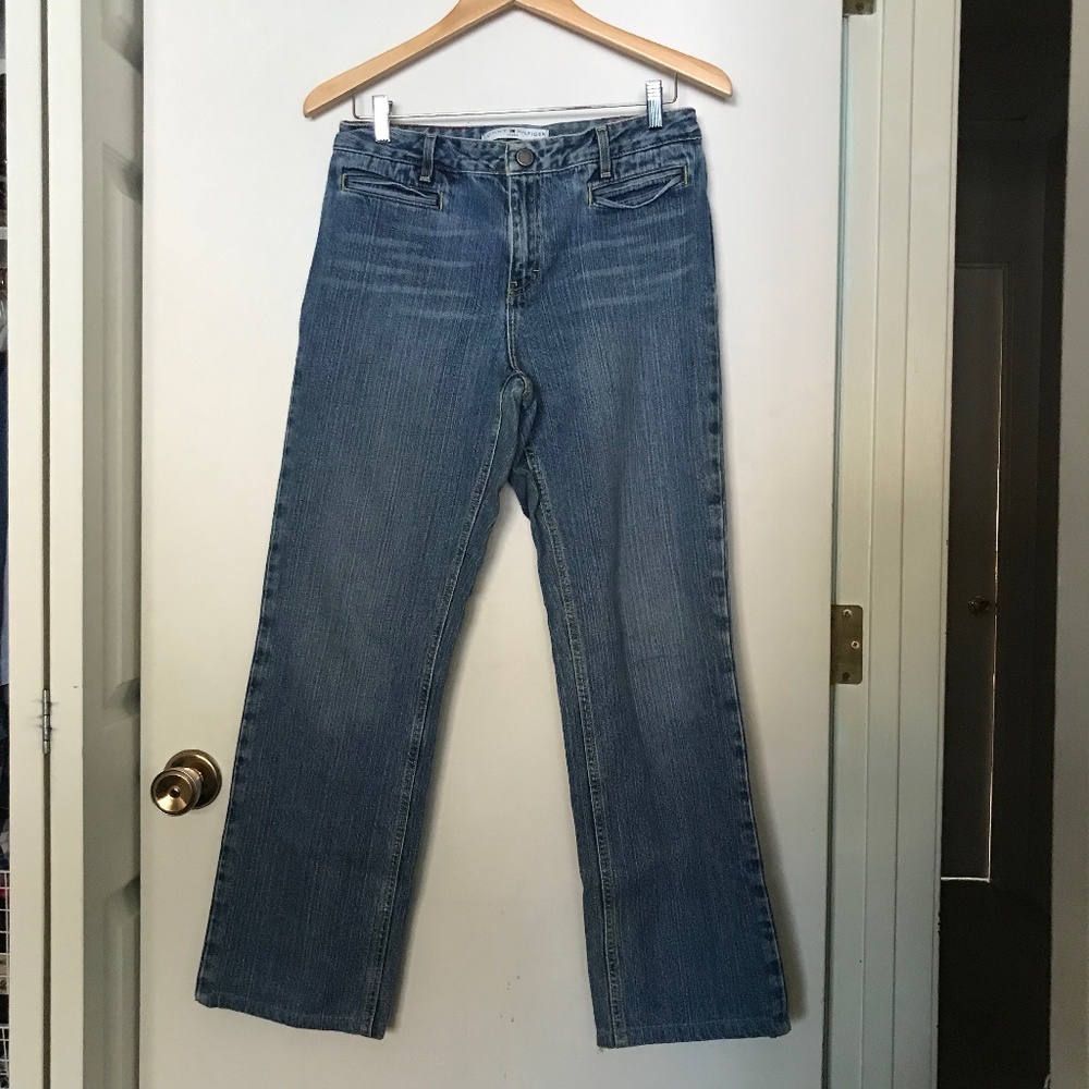 Tommy Hilfiger denim Jeans 10 32/29 stonewash straight leg 100% cotton Y2K 2002